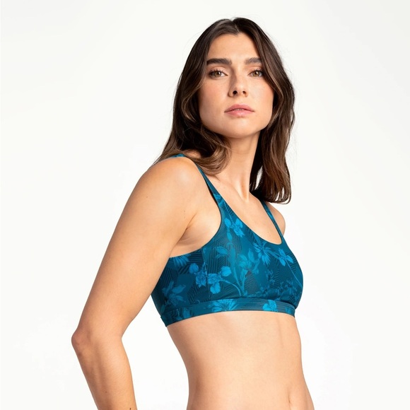 Lole Other - Lole Wave Floral Scoop Bikini Top Smll